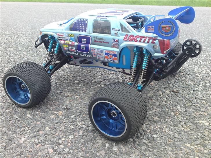 Truck HPI Savage .28 - Savage 25 Ombygget til Savage X - Cadillac Escalade EXT Nascar 8 Loctite. billede 3