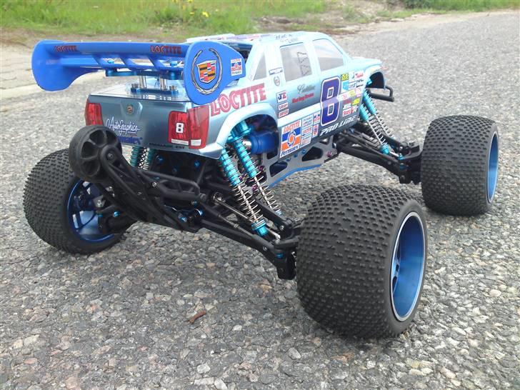 Truck HPI Savage .28 - Savage 25 Ombygget til Savage X - Cadillac Escalade EXT Nascar 8 Loctite. billede 6