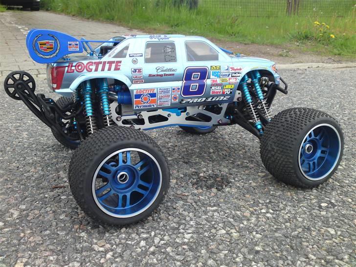 Truck HPI Savage .28 - Savage 25 Ombygget til Savage X - Cadillac Escalade EXT Nascar 8 Loctite. billede 7