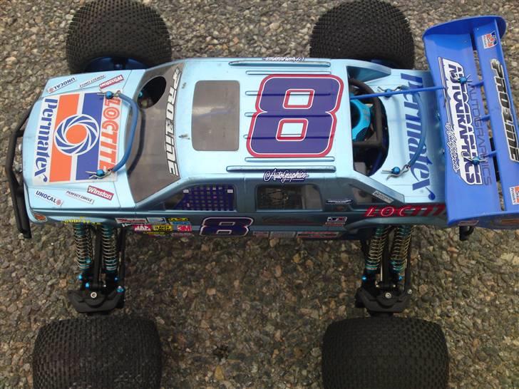 Truck HPI Savage .28 - Savage 25 Ombygget til Savage X - Cadillac Escalade EXT Nascar 8 Loctite. billede 10