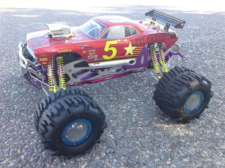 Truck HPI Savage .46 Truckzilla - Savage .46 Truckzilla Komplet Alu Show Truck - 70 Plymouth Hemi Cuda. billede 2