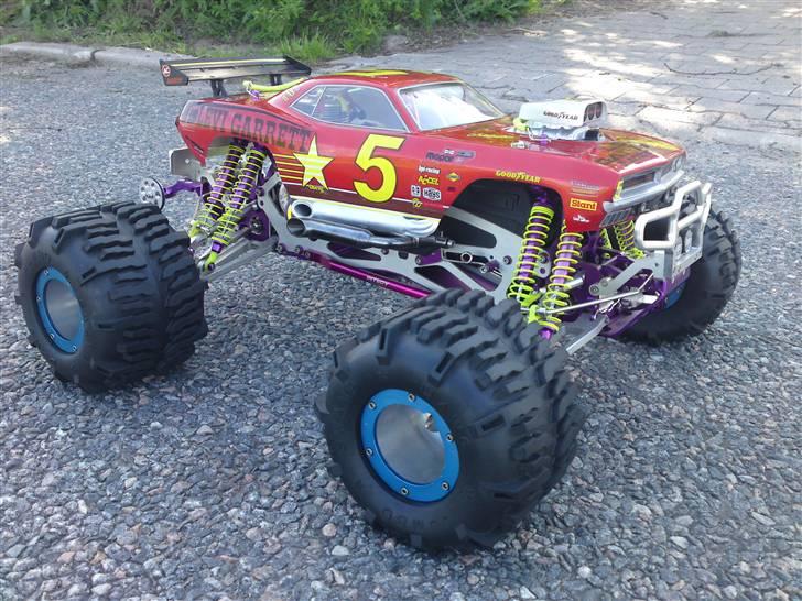 Truck HPI Savage .46 Truckzilla - Savage .46 Truckzilla Komplet Alu Show Truck - 70 Plymouth Hemi Cuda. billede 8