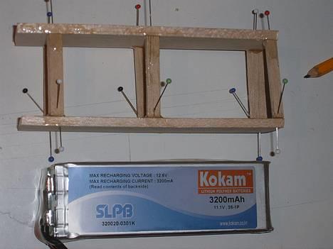 Fly MESSERSCHMITT.. Smadret. - Kokam lipo,3200 mah 11,1 volt. 20 c + lipo holder. billede 11