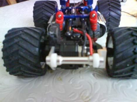 Off-Roader Mini-z monster SOLGT - Alu wheliebar billede 3