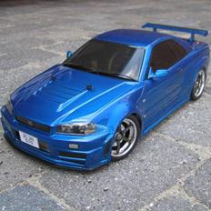 Bil Nissan Skyline R34 GT-R Nismo Z-Tune Tamiya TT-01