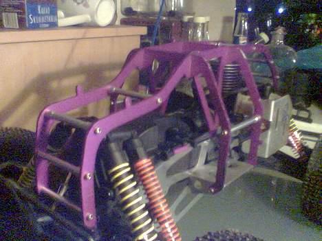 Off-Roader savage 21 afhentet  - lilla roll cage billede 3