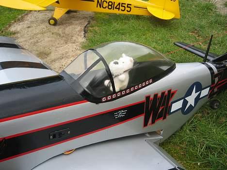 Fly Mustang P51 (Solgt) billede 6