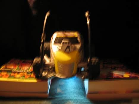 Bil hot rocker  - med diode lys blåt 2 (gamle karosse) billede 6