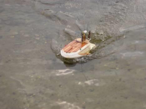 Båd ¤´¯`·.¸Airboat¸.·´¯`¤ - Hjemme byg , giver en masse HYG      (-: har vendt motoren om for bedre sejleegenskaber , billede 10