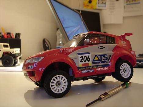 Off-Roader Mini Z Pajero Evo Dakar billede 5