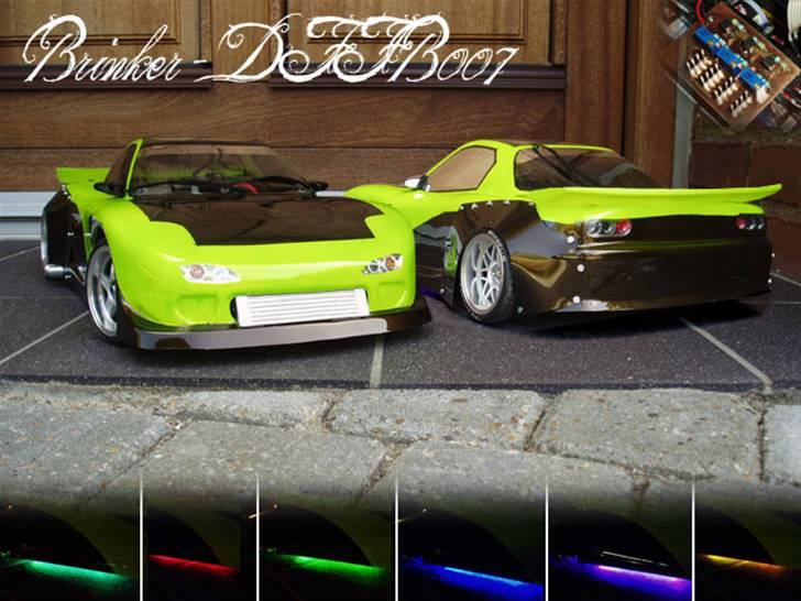 Bil Mazda RX7 FD3S - Er der to? Og en et udsnit af de mest markante farver undervognslyset giver billede 1