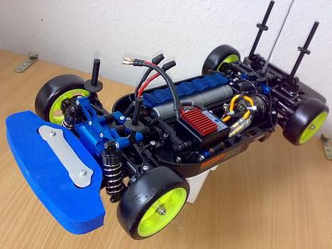 Bil TAMIYA TT-01 (SOLGT!!!) - TAMIYA TT-01 Monteret med HPI Stage D-Drift Kit og diverse Alu upgrades billede 9