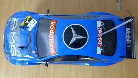 Bil TAMIYA TT-01 (SOLGT!!!) - Chassiet monteret med min gamle Mercer "trænings" karosse, lånt fra min TL-01 billede 10