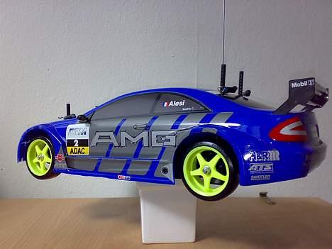 Bil TAMIYA TT-01 (SOLGT!!!) - Chassiet monteret med min gamle Mercer "trænings" karosse, lånt fra min TL-01 billede 12