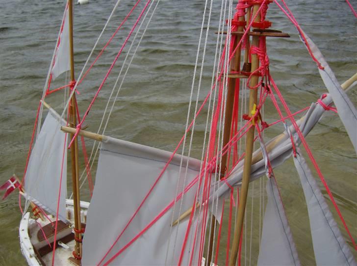 Båd ´¯`·2 mastet sejlbåd·´¯` - Den færdige rigning.....(-: billede 4