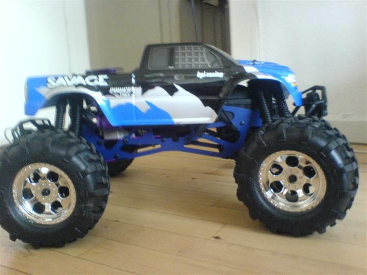 Truck hpi savage 3,5 4 WD - min hpi nitro bil lækkeret billede 1