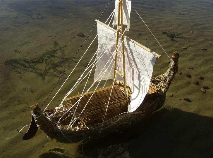 Båd KONTIKI,,,"Tigris" Brændt - kONTIKI.....TIGRIS EKSPIDITIONEN billede 1