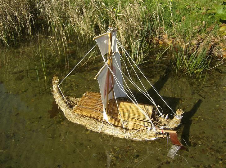 Båd KONTIKI,,,"Tigris" Brændt billede 2