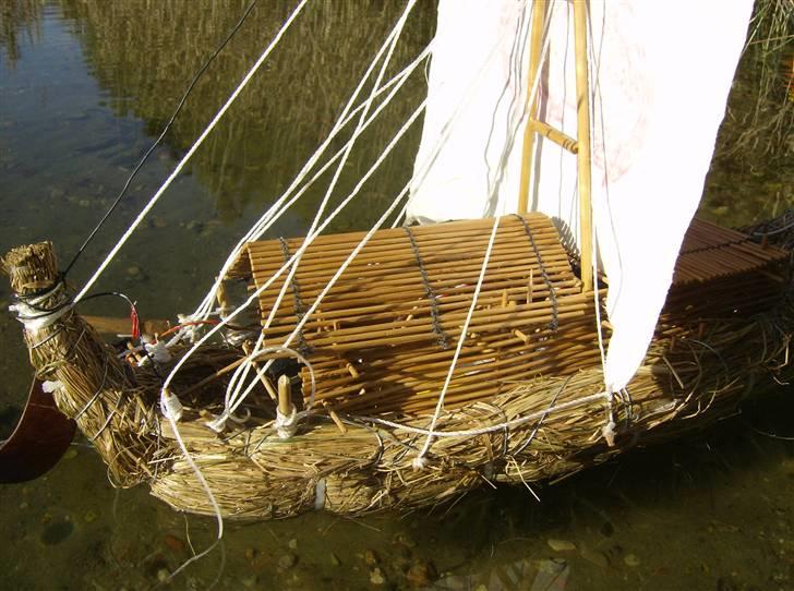 Båd KONTIKI,,,"Tigris" Brændt billede 3