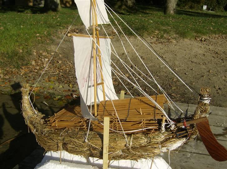 Båd KONTIKI,,,"Tigris" Brændt billede 8