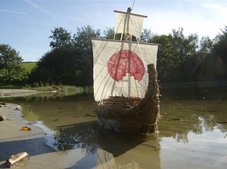 Båd KONTIKI,,,"Tigris" Brændt billede 11