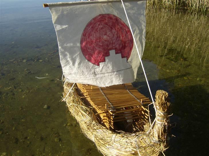 Båd KONTIKI,,,"Tigris" Brændt billede 18