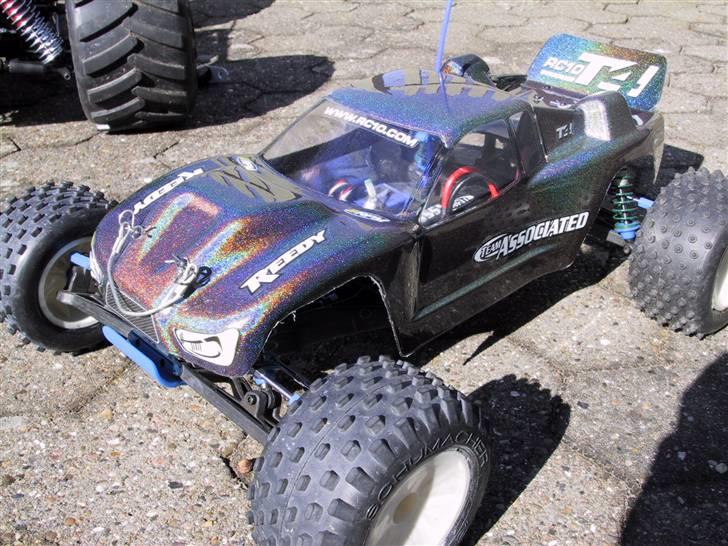 Off-Roader Associated RC10T4FT SOLGT - Ekstra body malet i Spazstix Holographic - Monster fed farve! billede 13