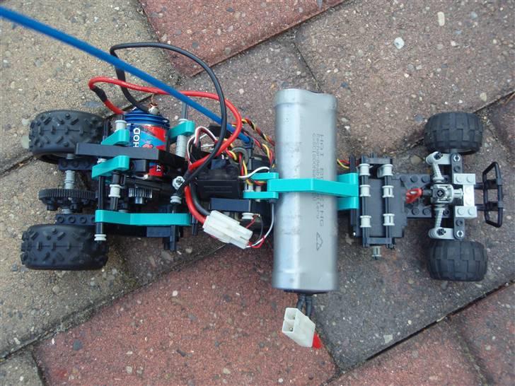 Bil Lego RC Racer HJEMMEBYG - Oppefra billede 5