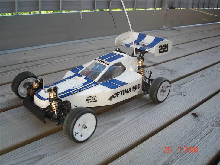 Bil Kyosho Optima ** SOLGT ** - Mortens Kyosho Optima Mid Turbo billede 1