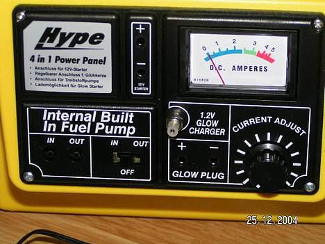 Helikopter Kyosho Caliber 30 - strømpanel på HYPE starterbox billede 7