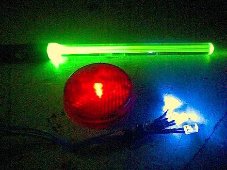 Off-Roader HPI MT 2 - Lys til min bil 4 dioder, neon pen, og blint lys, billede 10