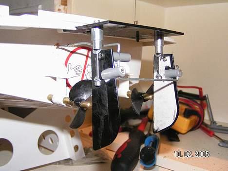 Båd Air Streak /High marine - dette er så mitt "4hour ruder system" Lol, det virker vældig godt :) (Tror lige jeg tager patent på det *g*) billede 7