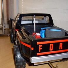 Bil HBX Ford F150 med trailer