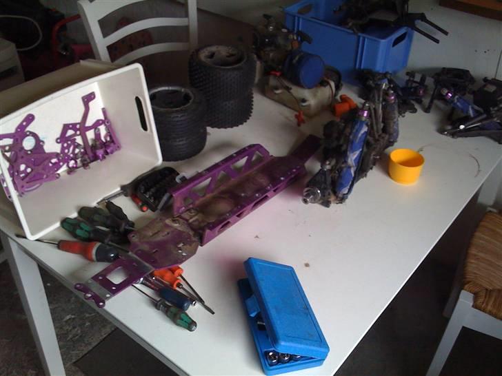 Buggy HPI baja *SOLGT* - så er det hele klar ti lrengørring og afsyring. billede 11