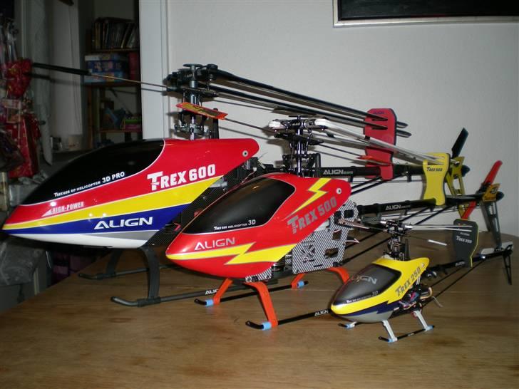 Helikopter T-rex 250 - Familie Billede   :-) billede 12