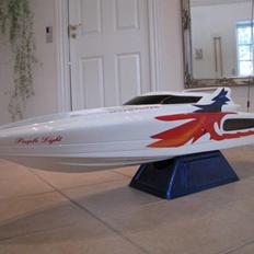 Båd Purple Light -White Shark