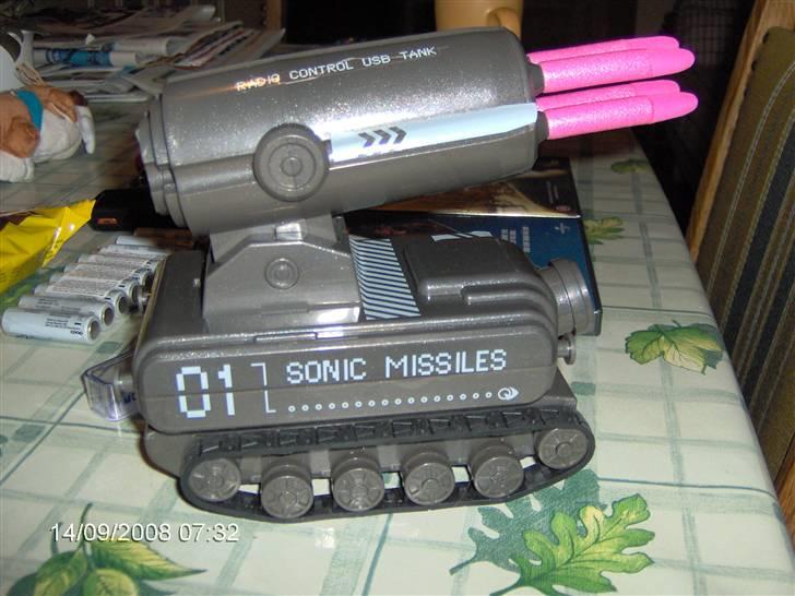 Militær Rc USB Missil tank billede 3