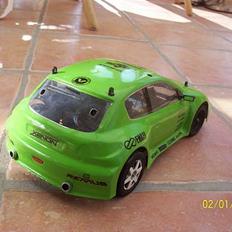 Bil nikko 206 rally- SKROTTET