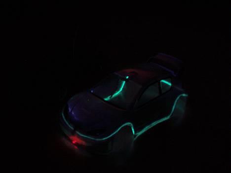 Bil 206 (team gojler)qd jundi - hehe en lime grøn neon wire og en rød diode i fronten billede 3