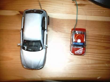 Bil mini Mitsubishi Evo  - den til højre er Tommy J´s bil... og min har det andet kaross på billede 9