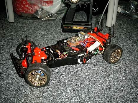 Bil Tamiya Ta 02 (SOLGT) - Sådan ser den ud, uden karrossen på... billede 2