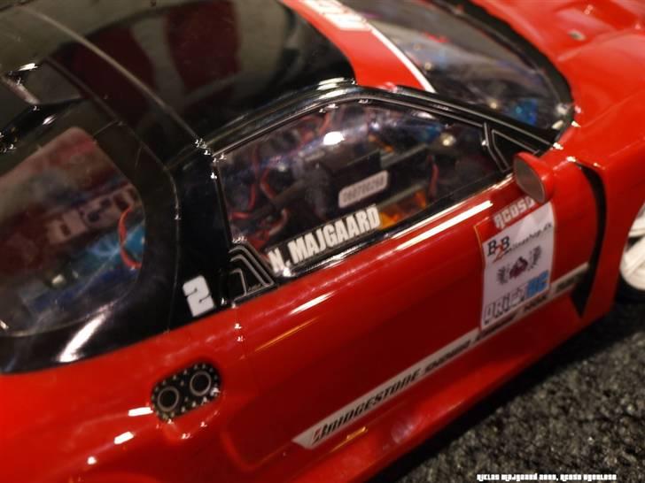 Bil Tamiya TB02R (D) - Nametag i ruden og RCDSD mærker.. billede 14