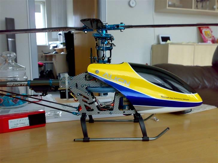 Helikopter Align T-Rex 450SE(solgt) - Flyttet ledningerne. Clean look billede 15