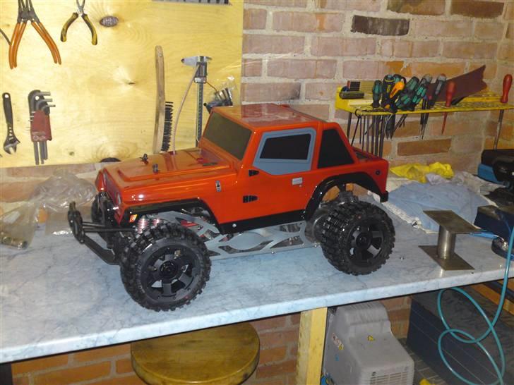 Bil FG monster Jeep  - som den står nu med Hpi Dæk/Fælge billede 16