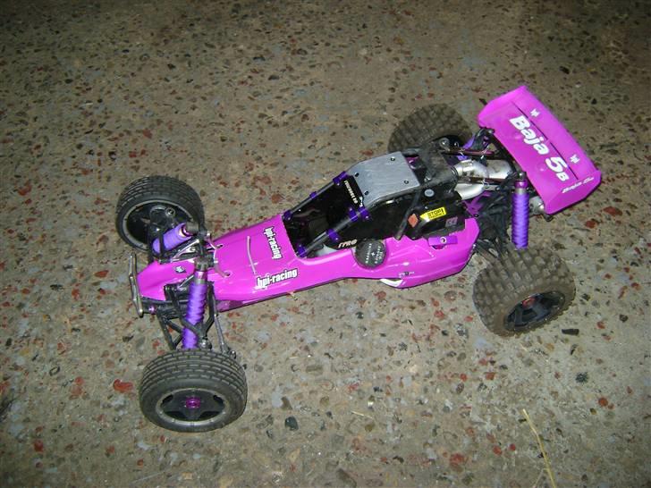 Off-Roader HPI Baja 5b - ny karosse, støddæmpercover, trækstart håndtag, ny hækvinge billede 12