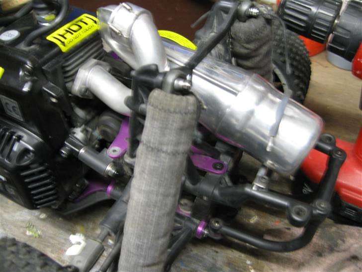 Buggy hpi baja 5b FORD - min nye RDLogics Aluminum udstødning billede 6