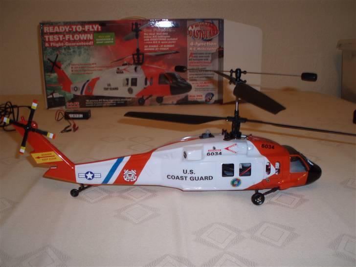 Helikopter Twister Coastguard - Her ses den fra siden.. den måler 43,5cm  billede 2