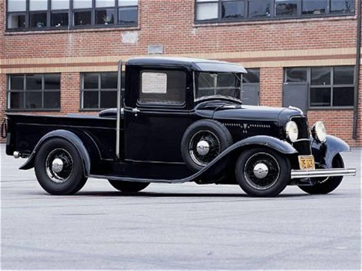 Bil Ford Pick-Up Hot Rod "Tidligere RC" - Dette viser den originale taghøjde det ses tydeligt hvor meget taget er sænket billede 18