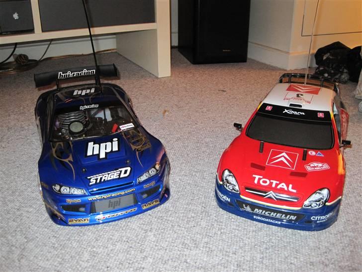 Bil Tamiya Xb6 Nitro - Et billed hvor den holder med drifter bilen :) billede 12