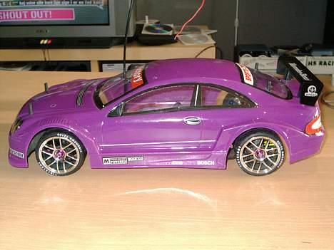 Bil Yokomo MR4TC Speciel - HPI chrom fælge og pink Mercedes Karosseri billede 10
